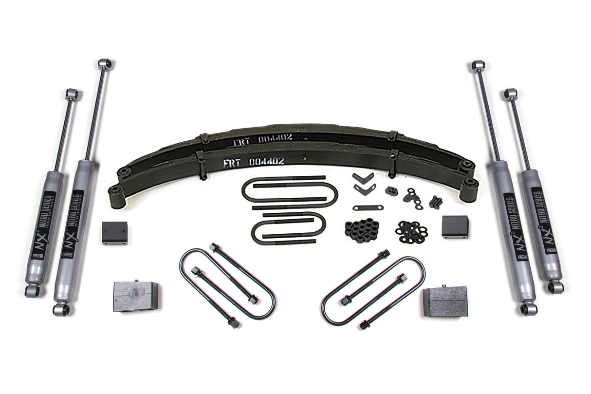 4-Inch Lift Kit for 1974-1989 Jeep Cherokee SJ, Wagoneer, Grand Wagoneer, or J10/J20 - Leaf Springs