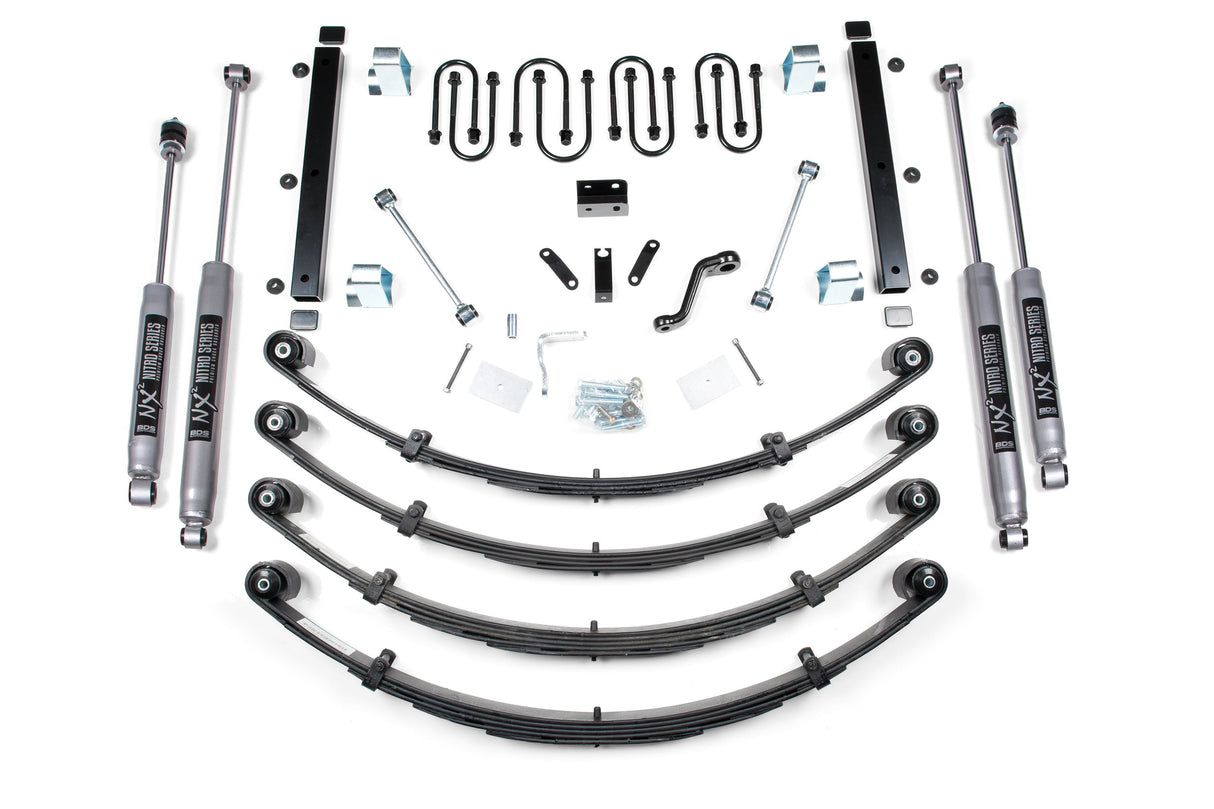 3.5-Inch Lift Kit for 1987-1995 Jeep Wrangler YJ - Heavy Duty Leaf Springs