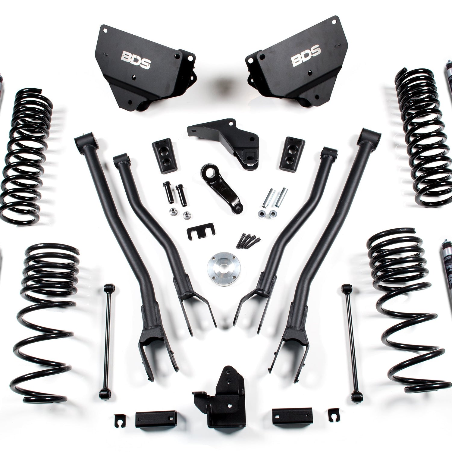 4-Inch Lift Kit w/ 4-Link for 2014-2018 Dodge Ram 2500 4WD Gas - NX2 Nitro Series
