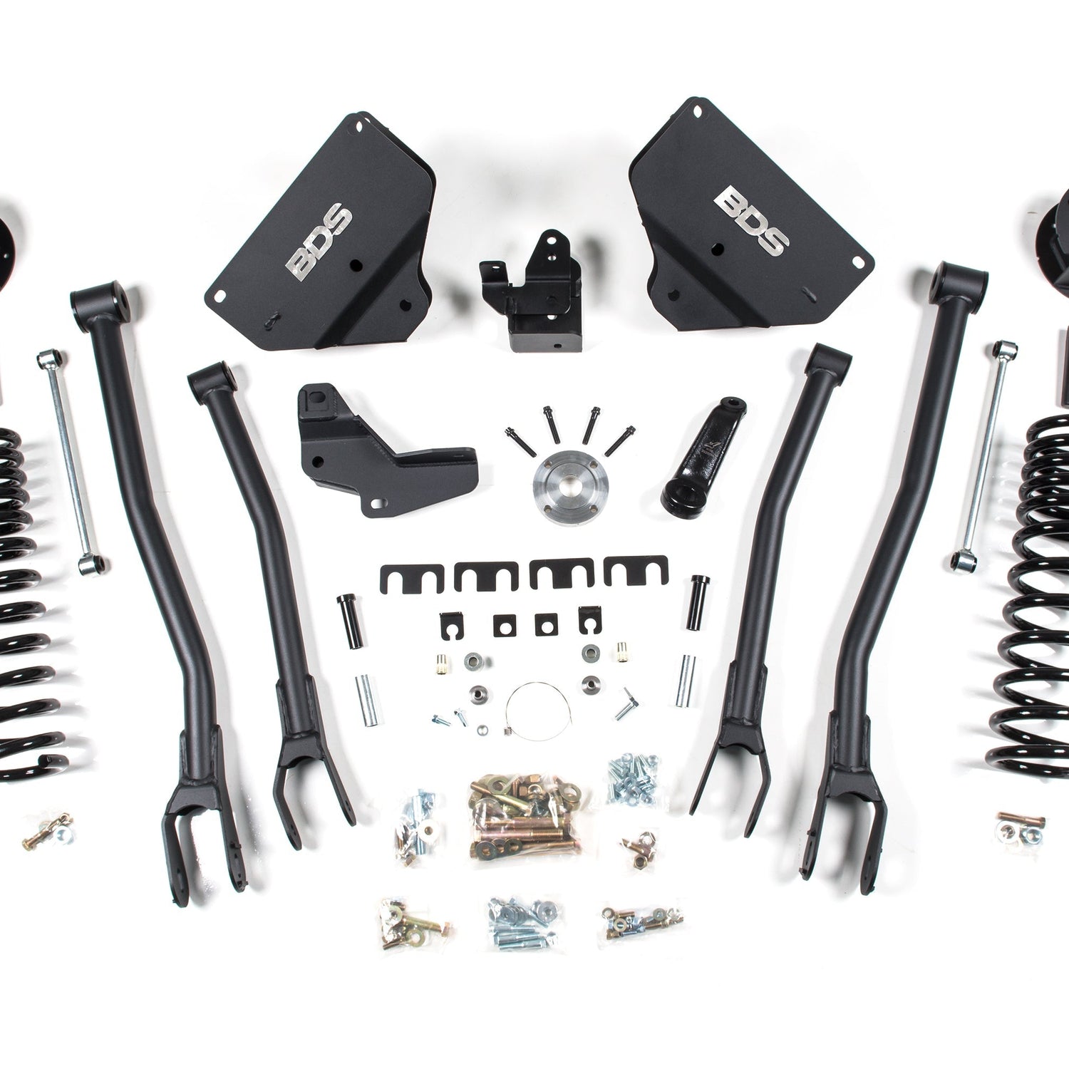 4-Inch Lift Kit w/ 4-Link for 2014-2018 Dodge Ram 2500 w/ Rear Air Ride 4WD Diesel - FOX 2.0 Performance Series