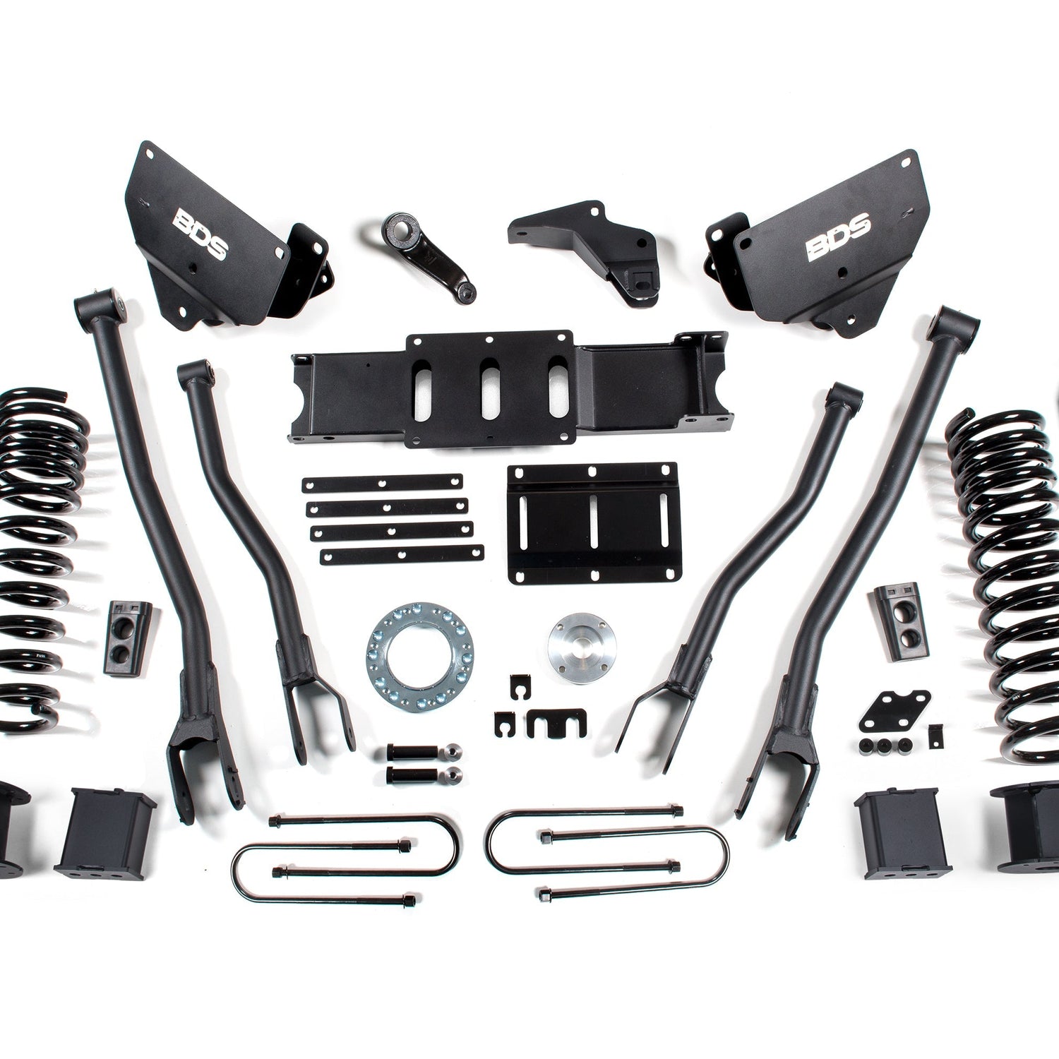 6-Inch lift Kit w/ 4-Link for 2013-2018 Dodge Ram 3500 w/ Rear Air Ride 4WD Diesel - 8 Bolt
