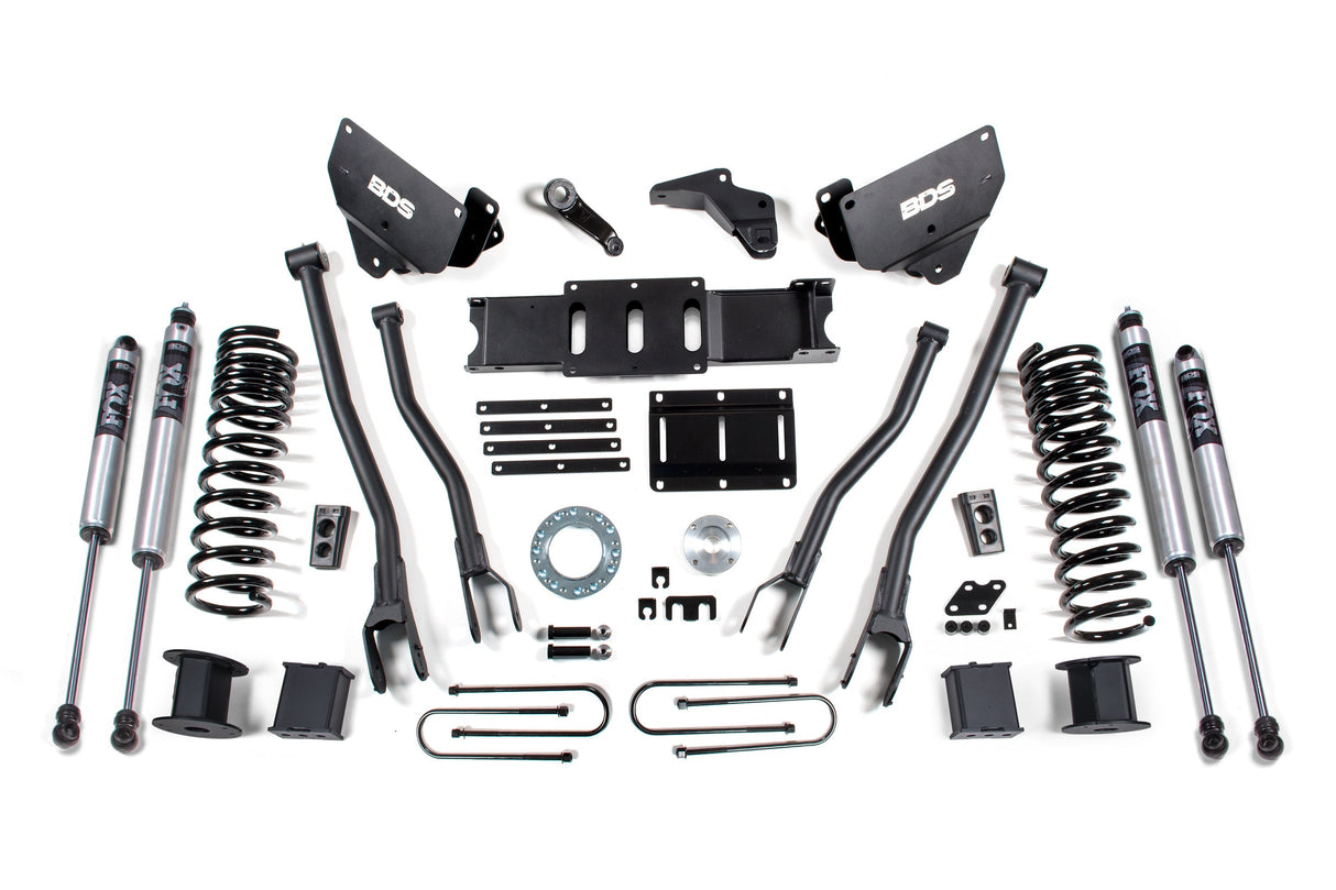 6-Inch lift Kit w/ 4-Link for 2013-2018 Dodge Ram 3500 w/ Rear Air Ride 4WD Diesel - 6 Bolt