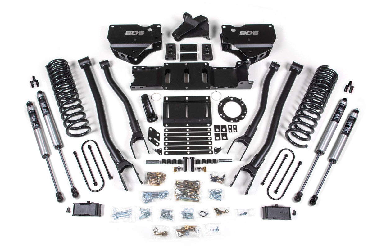 4-Inch Lift Kit w/ 4-Link for 2019-2023 Dodge Ram 3500 4WD Gas - Without Factory Rear Overload Leaf