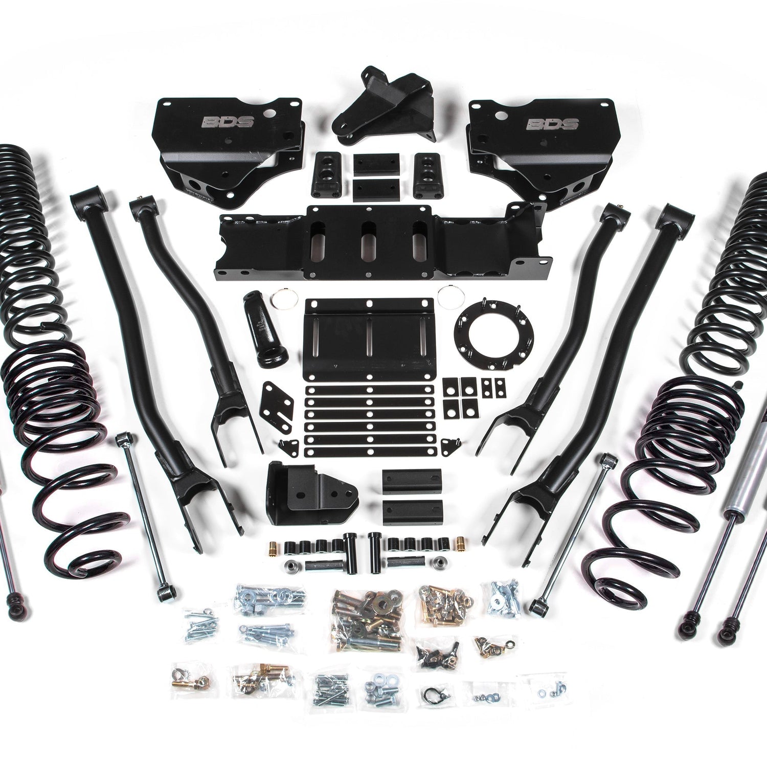 4-Inch Lift Kit w/ 4-Link for 2019-2024 Dodge Ram 2500 4WD Diesel - FOX 2.0 Performance Series