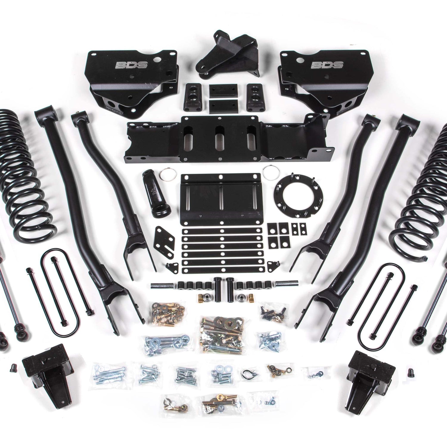 6-Inch Lift Kit w/ 4-Link for 2019-2024 Dodge Ram 3500 4WD Diesel - With Factory Rear Overload Leaf