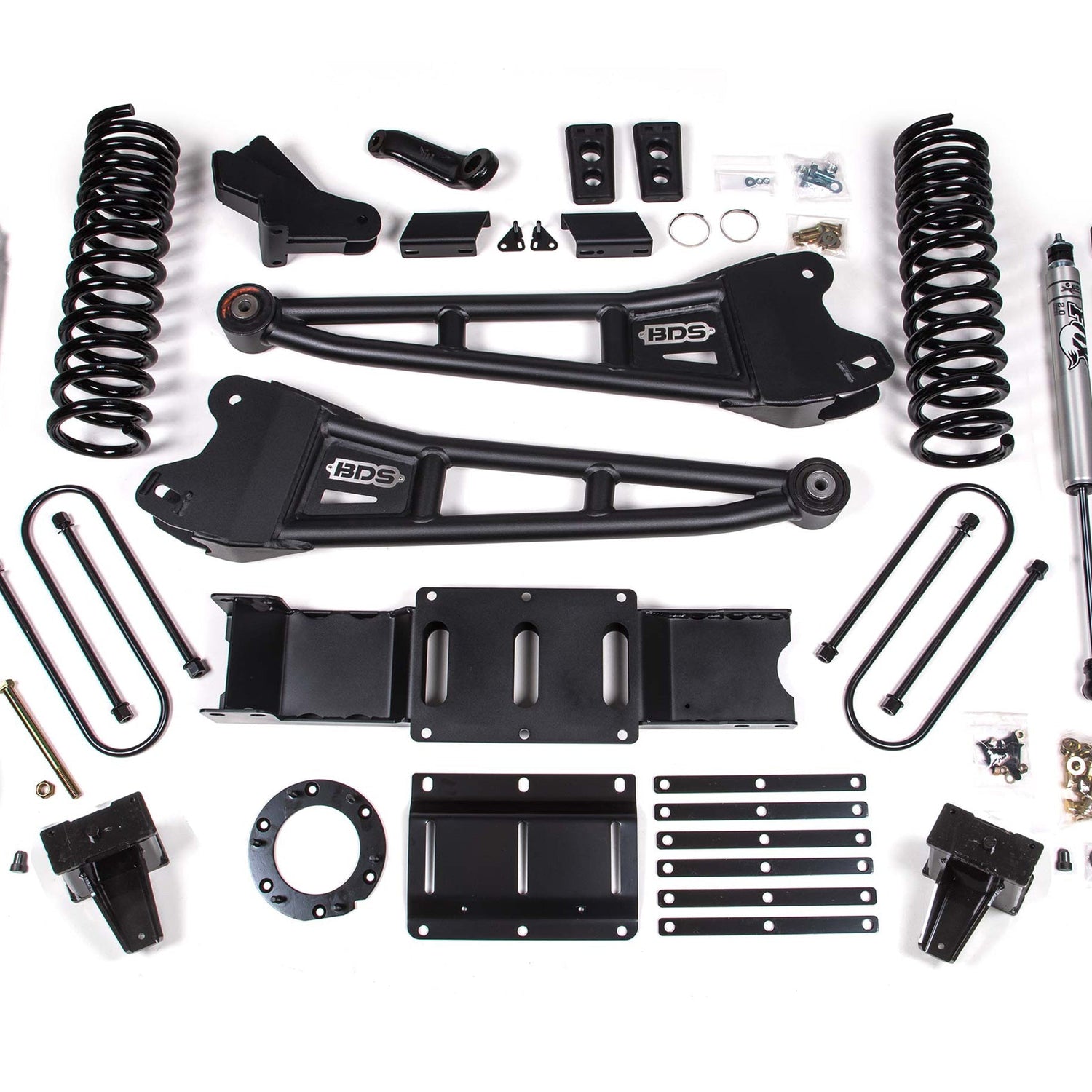 5.5-Inch Lift Kit w/ Radius Arm for 2019-2024 Dodge Ram 3500 w/ Rear Air Ride 4WD GAS - NX2 Nitro Series