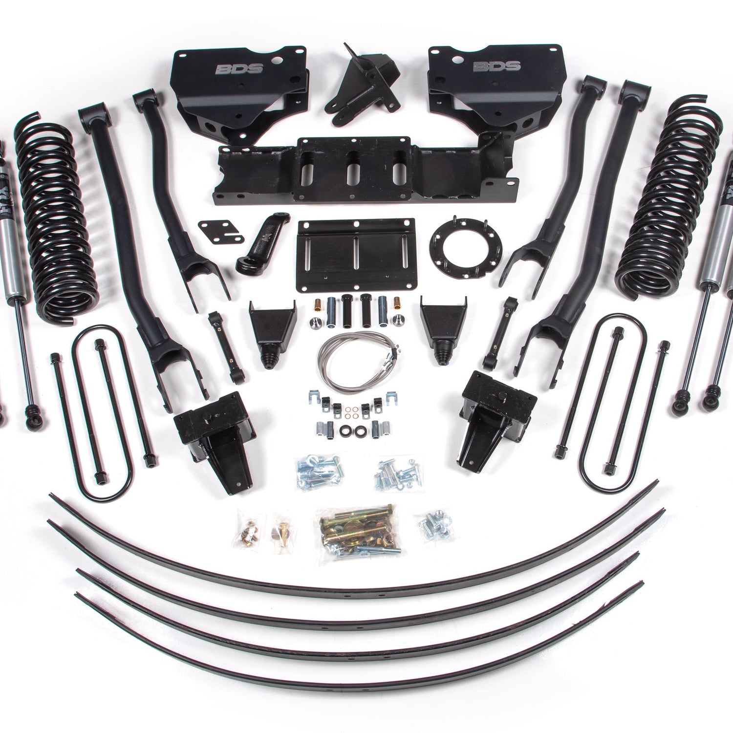 8-Inch Lift Kit w/ 4-Link for 2019-2024 Dodge Ram 3500 4WD Diesel - With Factory Rear Overload Leaf