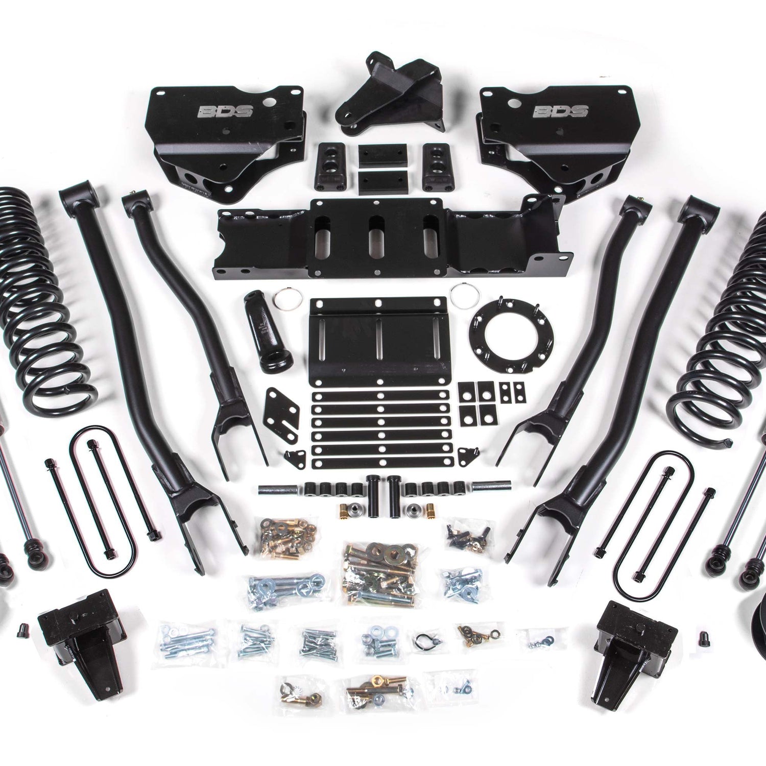 6-Inch Lift Kit w/ 4-Link for 2019-2024 Dodge Ram 3500 w/ Rear Air Ride 4WD Diesel - 8 Bolt
