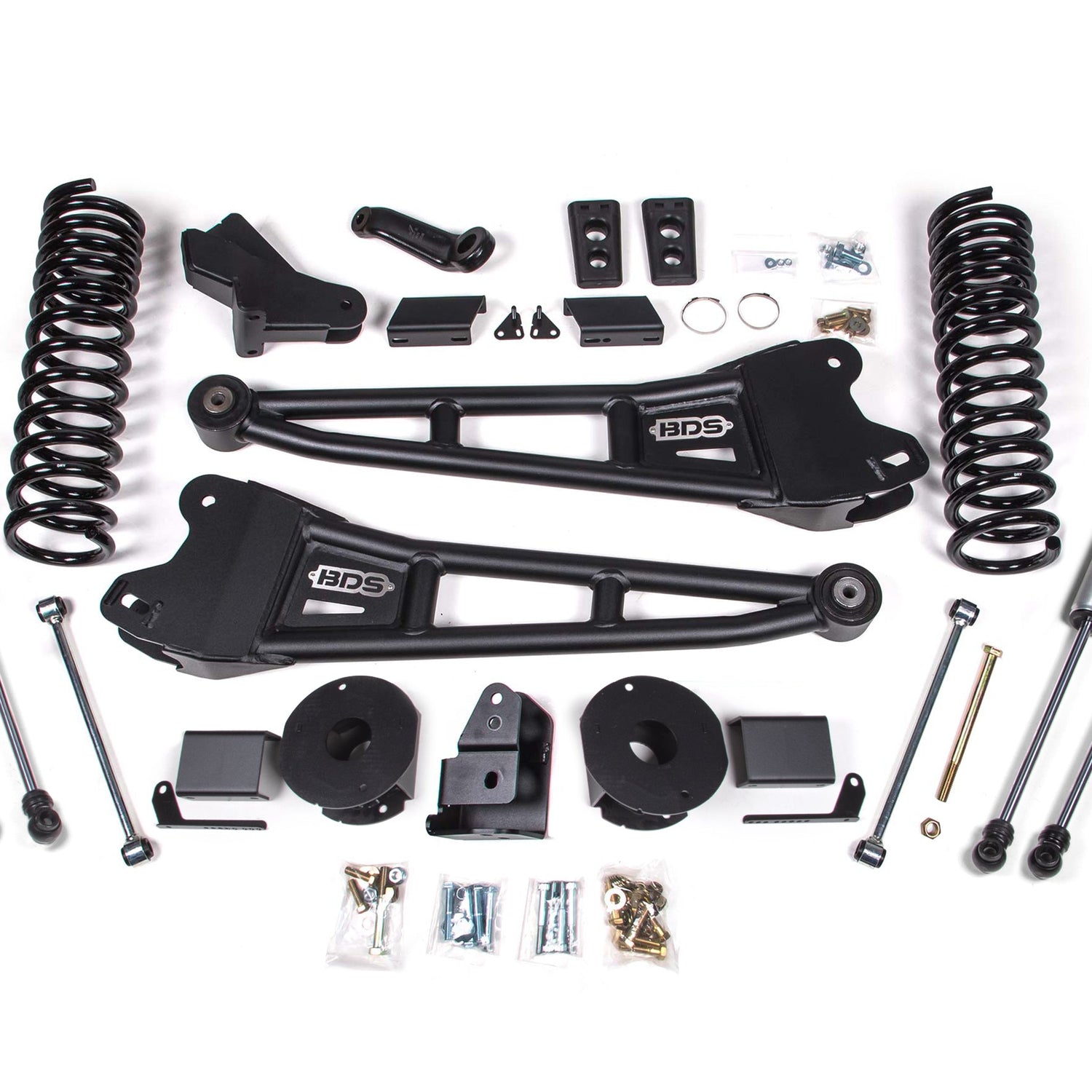 4-Inch Lift Kit w/ Radius Arm for 2014-2018 Dodge Ram 2500 w/ Rear Air Ride 4WD Gas - NX2 Nitro Series