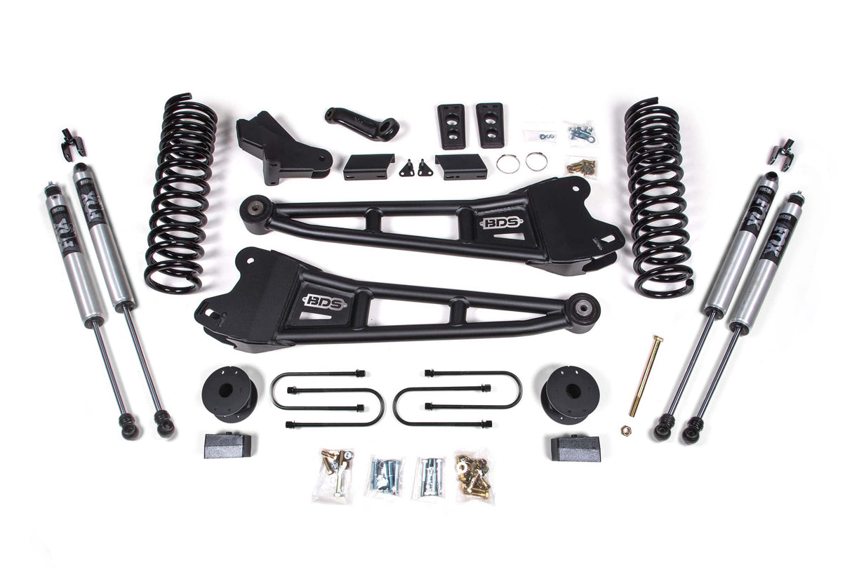 4-Inch Lift Kit w/ Radius Arm for 2013-2018 Dodge Ram 3500 w/ Rear Air Ride 4WD Diesel - NX2 Nitro Series