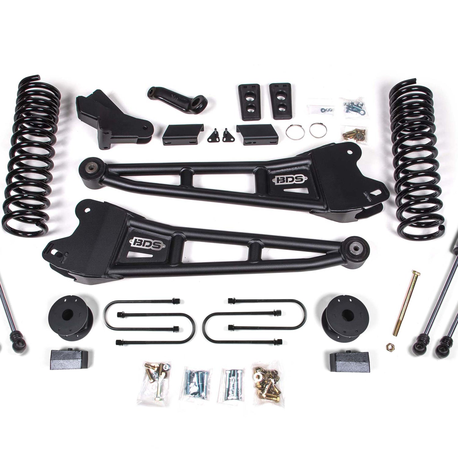 4-Inch Lift Kit w/ Radius Arm for 2013-2018 Dodge Ram 3500 w/ Rear Air Ride 4WD Gas - NX2 Nitro Series