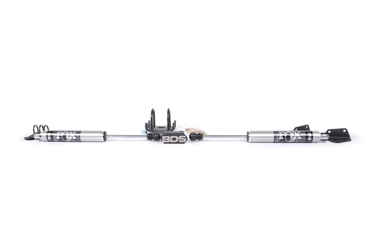 Dual Steering Stabilizer Kit w/ FOX 2.0 Performance Shocks - T-Style Steering for 2008-2013 Dodge Ram 2500/3500 4WD