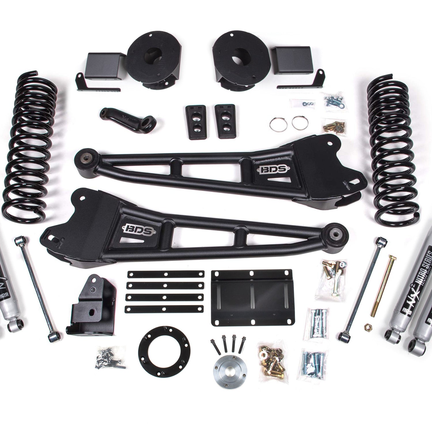 5.5-Inch Lift Kit w/ Radius Arm for 2014-2018 Dodge Ram 2500 w/ Rear Air Ride 4WD Gas