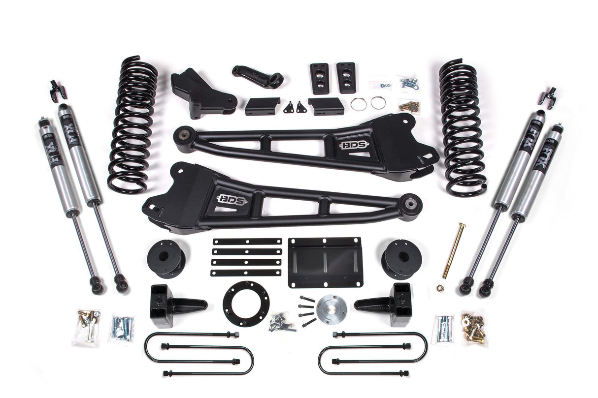 6-Inch Lift Kit w/ Radius Arm for 2013-2018 Dodge Ram 3500 w/ Rear Air Ride 4WD Diesel - FOX 2.0 Performance Series