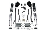 4-Inch Lift Kit w/ 4-Link for 2013-2018 Dodge Ram 3500 4WD Diesel - 3 Inch Block Kit