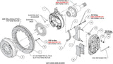 Wilwood kit rear DISC/DRUM XRS4R C10 1971-87/BLAZER 1971-82 5 lug 2.42 12.88 GT red