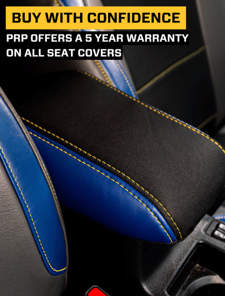 PRP 2013-2017 Subaru Crosstrek Center Console Cover - Black w/ Red Stitch