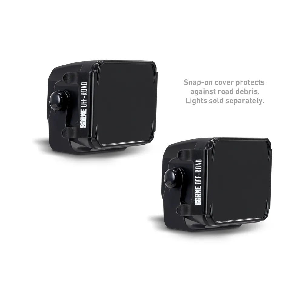 Borne Off-Road Universal Light Pod Covers - Black