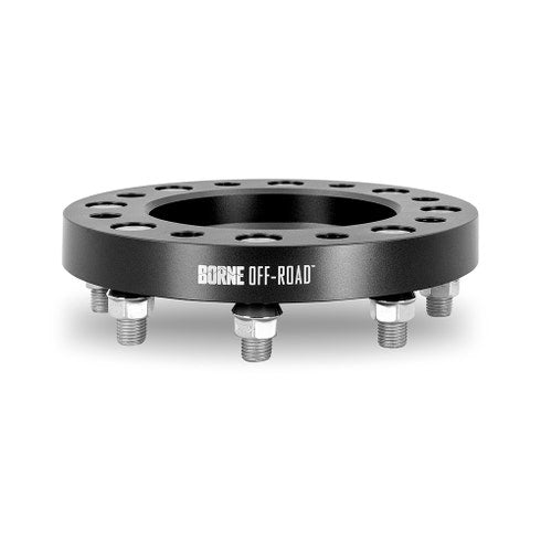 Mishimoto Borne Off-Road 8x180 Wheel Spacers, Fits Chevrolet Silverado 2500 and 3500 HD 2011+ (50mm Black)