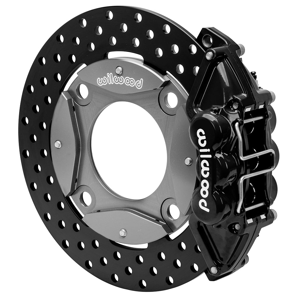 Wilwood 16-21 Polaris RZR XP 4 Turbo Rear Kit 11.25in Drilled Rotors - Black