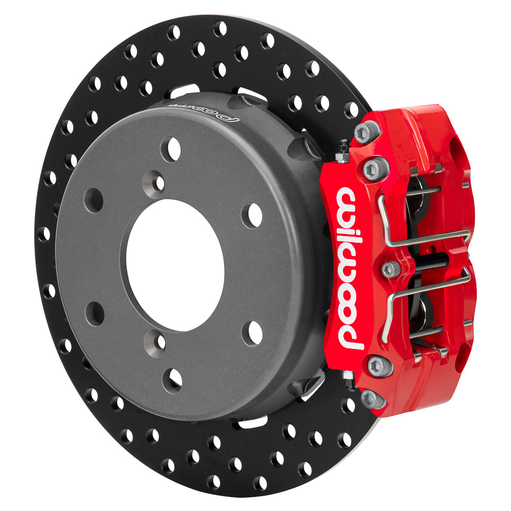 Wilwood 2024 Can Am Maverick Rear Brake Kit 11.60in Drilled - Red