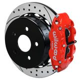 Wilwood 07-18 Jeep Wrangler Narrow Superlite 4R Rear Brake Kit SRP 13.50in Rotor w/Lines - Red