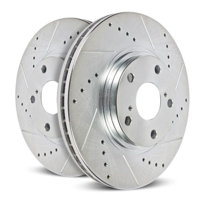 Power Stop 98-01 Audi A6 Quattro Rear Evolution Drilled & Slotted Rotors - Pair