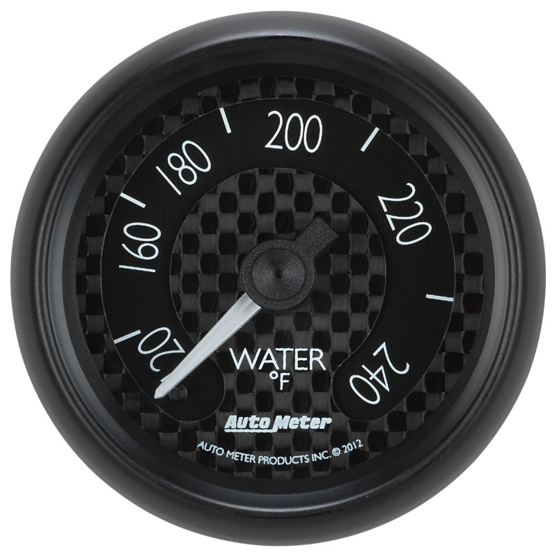 Autometer GT Series 52mm Mechanical 120-240 Deg F Water Temperature Gauge