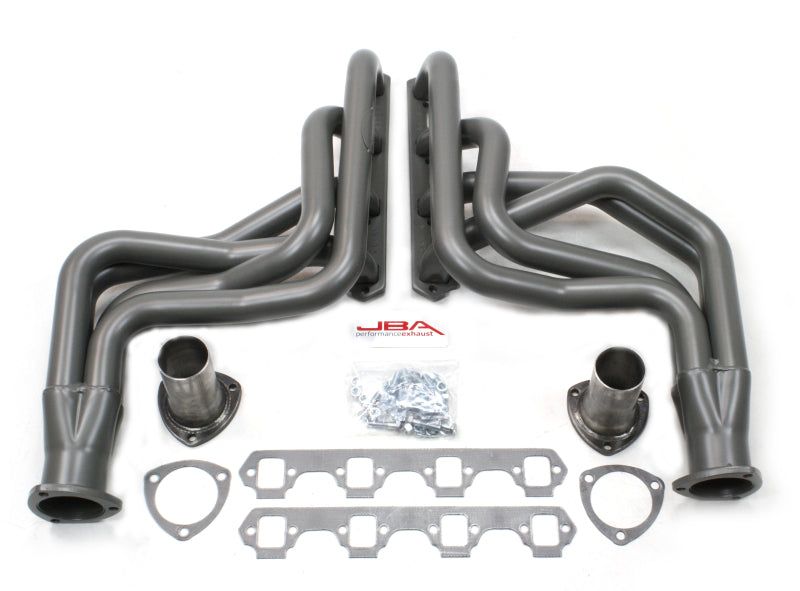 JBA 65-73 Ford Mustang 260-351W (w/Mustang II Suspension) 1-3/4in Primary Ti Ctd Long Tube Header