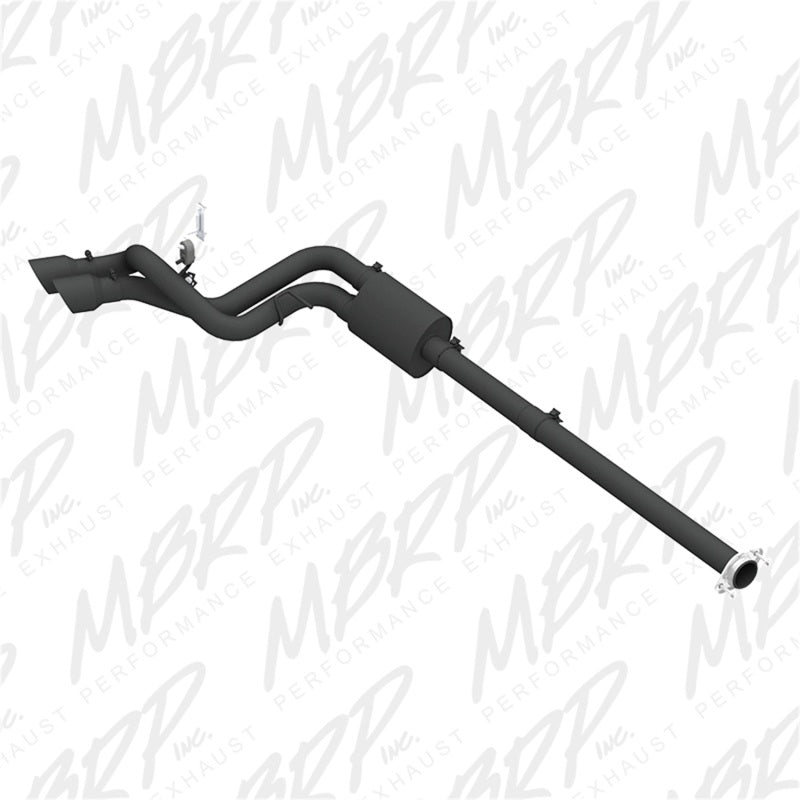 MBRP 09-14 Ford F150 Pre-Axle 4.5in OD Tips Dual Outlet 3in Black Coated Cat Back Exhaust