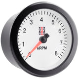 Autometer Stack Sport 88mm 0-8K RPM Tachometer - White