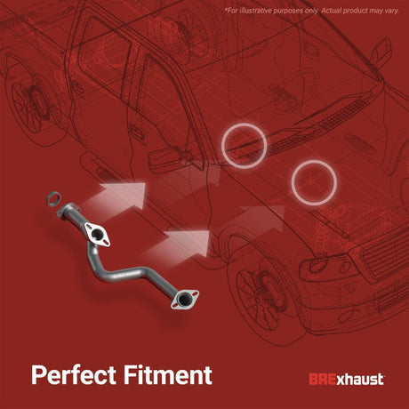 BRExhaust 20-25 Jeep Gladiator 3.6L Direct-Fit Replacement Front Pipe Kit