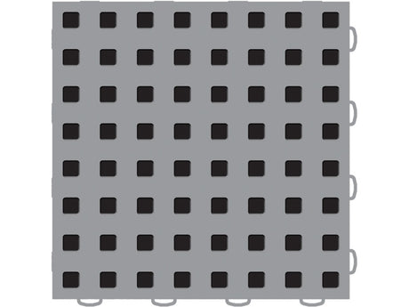 WeatherTech TechFloor - 3in X 12in Tiles(Left Loop) - Grey/Black **Order in Qtys of 10