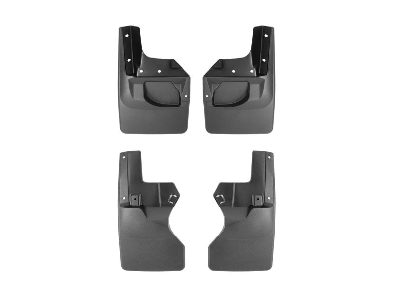 WeatherTech 20-23 Jeep Gladiator Sport/Sport S w/Max Tow Pkg No Drill Front & Rear MudFlaps - Black