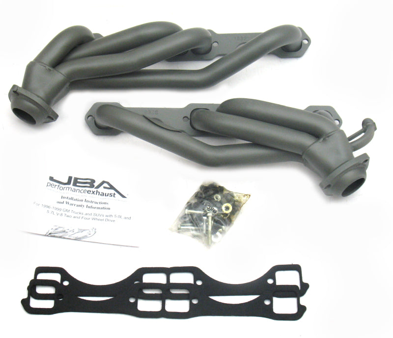 JBA 96-00 GM Truck 5.0L/5.7L SBC w/o A.I.R. 1-1/2in Primary Ti Ctd Cat4Ward Header