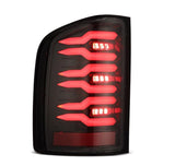 AlphaRex 07-13 Chevrolet Silverado 1500 (Ex. Hybrid Models) LUXX-Series LED Tail Lights Alpha-Black