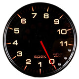 Autometer Spek-Pro Gauge Tachometer 5in 11K Rpm W/Shift Light & Peak Mem Black/Smoke/Black