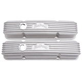 Edelbrock Valve Cover Classic Series Chevrolet 1959-1986 262-400 CI V8 w/ Breather Holes Satin