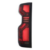 AlphaRex 19+Cheverolet 1500/2500HD/3500HD Silverado Luxx Series LED TailLights Alpha-Black Topo-Etch