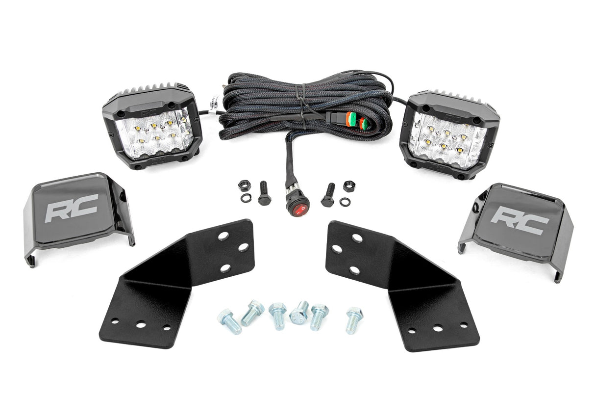 LED Light Kit | Rear Mount | 3" Chrome Pair | Wide Angle | CFMOTO UFORCE 1000