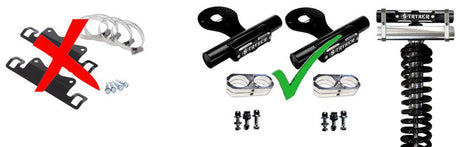 F250 F350 FRONT Reservoir Coilover Conversion Kit for 2005-2016 Ford Super Duty