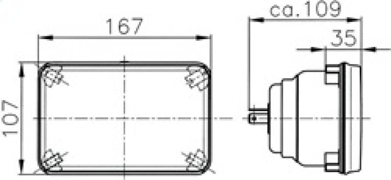 Hella Headlamp EINS FH GN MGS12 1KB