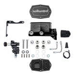 Wilwood MOPAR Compact Tandem M/C Kit w/ P-Valve 1in Bore - Black