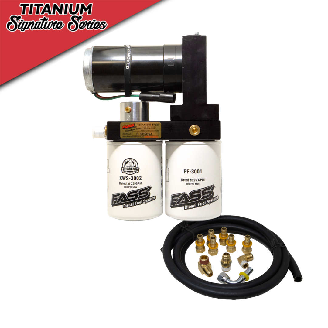 TSF18290F240G - FORD 17-20 - Titanium Signature Series Diesel Fuel Lift Pump 240Gph at 65PSI For 17-20 Ford F-250/350 Superduty Powerstroke FASS - SHOWPRICE