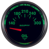 Autometer GS 52mm 140-300 Deg F Short Sweep Electronic Oil Temperature Gauge