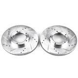 Power Stop 95-04 Toyota Tacoma Front Evolution Drilled & Slotted Rotors - Pair