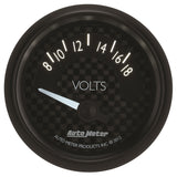 Autometer GT Series 52mm Short Sweep Electronic 8-18 Volts Voltmeter