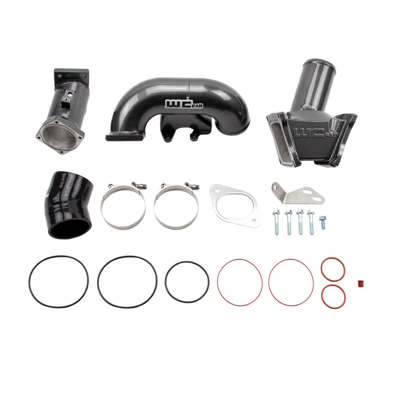 Wehrli 2007.5-2010 LMM Duramax High Flow 3in Y-Bridge Kit - Gloss Black