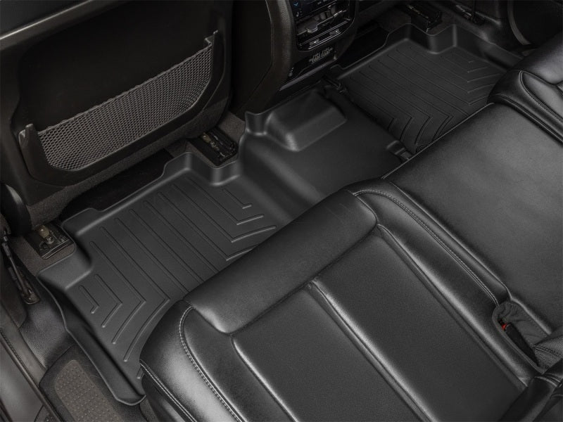 WeatherTech 21-23 Jeep Grand Cherokee L (WL) 2nd Row Bench Seating Rear FloorLiner - Black