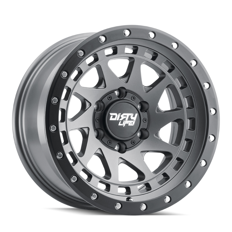 Dirty Life 9311 Enigma Pro 17x9/5x139.7 BP/-38mm Offset/108.1mm Hub Satin Graphite Wheel - Beadlock